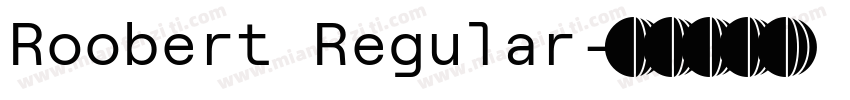 Roobert Regular字体转换